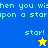 Pixelated text and star icons on blue, yellow, and green background with repeated phrases