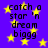 Purple background with yellow stars and black text reading 'catch a star 'n dream biggg' in pixelated font.
