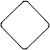A 5x5 contact sheet of yellow diamond-shaped road signs with black borders and symbols, displayed on a gray background.