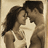 A pixelated image of a couple embracing with text reading "True Love Will come Someday..." on a black background.