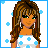 Pixel art contact sheet showing a 3x3 grid of animated frames featuring a cartoon woman in blue and white star-patterned clothing with text phrases like "so sexy that" and "all the guys wanna holla!" on a white background with light blue stars.