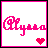 Pixelated pink text 'Olym' with a heart symbol, displayed in two variations where the heart changes from red to black.