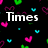 Pixelated text and heart symbols on a black background with animated color shifts.