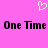 Pixelated heart symbol above repeated text on solid pink background.
