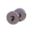Animated sequence of a metallic dumbbell rotating through multiple angles against a white background.