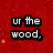 Six of pixelated text in red and black on red, white, and black backgrounds with a fire graphic in the bottom-right