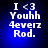 Pixelated text on a blue gradient background with four distinct brightness levels across the image.