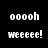 Four display pixelated text 'ooohh weeeeee!' on black and blue backgrounds with varying brightness