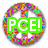 A static image with three distinct sections: a colorful circular pattern, an orange text overlay on abstract shapes, and a person holding a microphone.