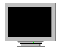 A blue pixelated sphere with white highlights moves across a black background, passing over a horizontal bar.