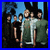 A 50x50 pixel animated contact sheet showing two frames of a band photo and red text reading "Falling Up Rocks" on black background.