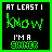 Static pixel art icon with green border and black background displaying text in white and green blocky fonts.