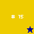 A split-screen image with yellow, blue, and brown sections displaying '# 15' text and star icons in different positions.