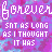 A static image with repeating text elements over a pixelated purple and blue background.