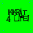 Green background with blue dots and repeated black text 'KIRAT 4 U' in a pattern, one partially grayed out