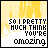 Animated pixel art icon with yellow background and white text reading "SO I PRETTY MUCH THINK YOU'RE AMAZING" in black outline font, showing sequential letter fading.