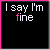 nine black square with pink borders, each displaying text or symbols in white and pink pixelated font