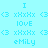 Pixelated of cyan and turquoise elements with repeated text patterns, featuring animated color shifts between light blue and green sections