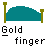 pixelated icons showing a teal bed with gold posts and the text 'Gold finger' beneath each, featuring small black cat figures in various positions across frames