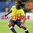 A soccer player in a yellow jersey and blue shorts appears across four with red text overlays reading 'SO SIMPLE', 'SO AMAZING', and repeated 'RONALDINHO!!!'