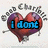 Pixelated heart-shaped icon with 'Good Charms' text above, displaying sequential blue text: 'i dont', then 'wanna', then 'be in love'.