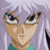 Pixelated anime-style character with light purple hair and green clothing, next to bold black text reading "HE IS EVIL" on white background.