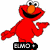 Four pixelated cartoon characters arranged in a : Elmo, Minnie Mouse, Blossom from Powerpuff Girls, and Winnie the Pooh with text labels beneath each