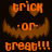 Pixelated orange text and shapes on dark background form a repeating 'trick or treat!!!' Halloween-themed pattern with heart accents.