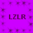 Purple background with dark purple text "LZLR" repeated four times in a pattern, surrounded by small dark purple star-like shapes