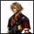 A 48x48 pixel buddy icon featuring a character from Final Fantasy X-2 on the left and "Anime IM" text with a signature on the right, displayed as a static contact sheet frame.