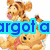 Pixelated cartoon tiger with pink tongue, yellow banana, brown mug, and colorful text overlays on white background.