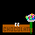 pixelated icons featuring brown 'CHOCOLATE' signs with green stems and multicolored flower tops, red text characters, and a red heart on a black background