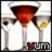 Pixelated image of a character in white attire with red and yellow accents, next to text reading 'Party Time' and '200 Points'.