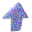 Pixelated blue-purple arrow icons with varying white highlights arranged in a , showing animation frames with shifting light patterns