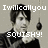 Pixelated image of a person with short dark hair wearing a dark shirt, holding a small dark object, with overlaid text reading "Iwillcollyou" and "SQUISHY!" on a light gray background.