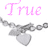 A pixelated animated contact sheet showing two frames of a buddy icon with pink text and gray heart-shaped jewelry against a white background.