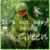 Animated contact sheet of a green Muppet character with red mouth against blurred foliage background, showing text changes across three frames.
