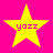 Four yellow stars on a bright pink background with the text 'yozz' in pink letters inside each star.