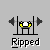 Pixel art icon of a yellow figure lifting weights with barbell, white text "Ripped" below on gray background.