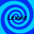 Four identical blue spiral patterns arranged in a , each containing the text 'Lexxie' in black pixelated font
