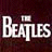 Static pixelated icon featuring the word "Beatles" in white block letters on a dark maroon background with visible dithering and low-resolution artifacts.