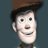 Pixelated static image of a cartoon character's head and shoulders with brown hair, light skin tone, wide eyes, and a smiling expression against dark background.