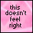 Four- with pink background and black text reading 'this doesn't feel right', each showing a different position of a small white cross symbol
