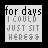 A static pixel art image with text and small heart symbols on a dotted background.