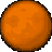 orange circular icons with black silhouettes showing a figure in motion against a gray background
