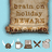 A pixelated scroll with brown text on a light blue background, accompanied by five small icons below it.