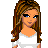 Pixel art contact sheet showing multiple frames of a female character in various poses with blue text "CRAZY IN LOVE" on the right side.
