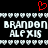 Red pixelated heart symbol above two of white text on black background with checkered border pattern