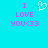 Pixelated cyan background with pink text and a white heart symbol, displaying "I LOVE YOU<33" in two identical side-by-side arrangements.