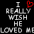 Black background with white pixelated text reading "I REALLY WISH HE LOVED ME" and a red pixelated heart symbol replacing the word "LOVE" in the first instance.